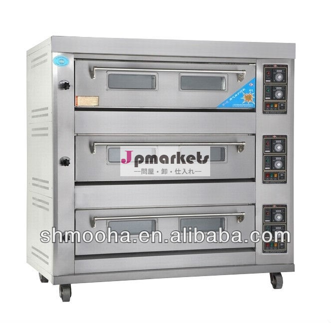 産業用ガス用オーブンパンとケーキ/ベーカリー機器( 3デッキ9トレイ)問屋・仕入れ・卸・卸売り