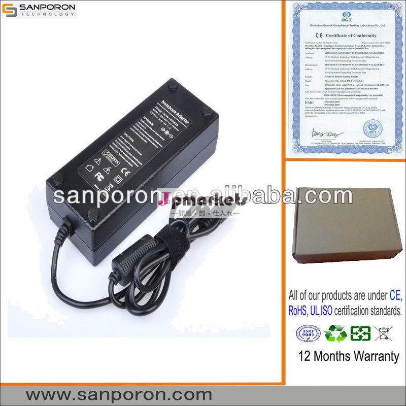 ノートパソコンhp用130ワット/compaqコンバータac電源コード/acadaptor/電源問屋・仕入れ・卸・卸売り