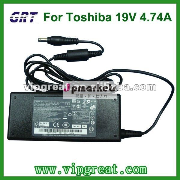 東芝19V 4.74A 5.5*2.5のラップトップACアダプターのための取り替え問屋・仕入れ・卸・卸売り