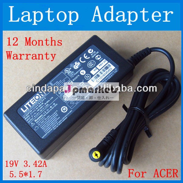 100％オリジナル19v3.42aと5.5*1.7mmacerノートpc用アダプタ問屋・仕入れ・卸・卸売り