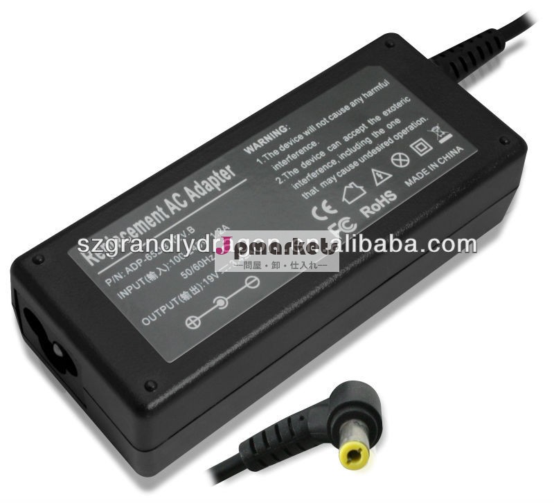 ノートパソコン用acアダプターデルタ65ワット19v3.42aラップトップの充電器問屋・仕入れ・卸・卸売り