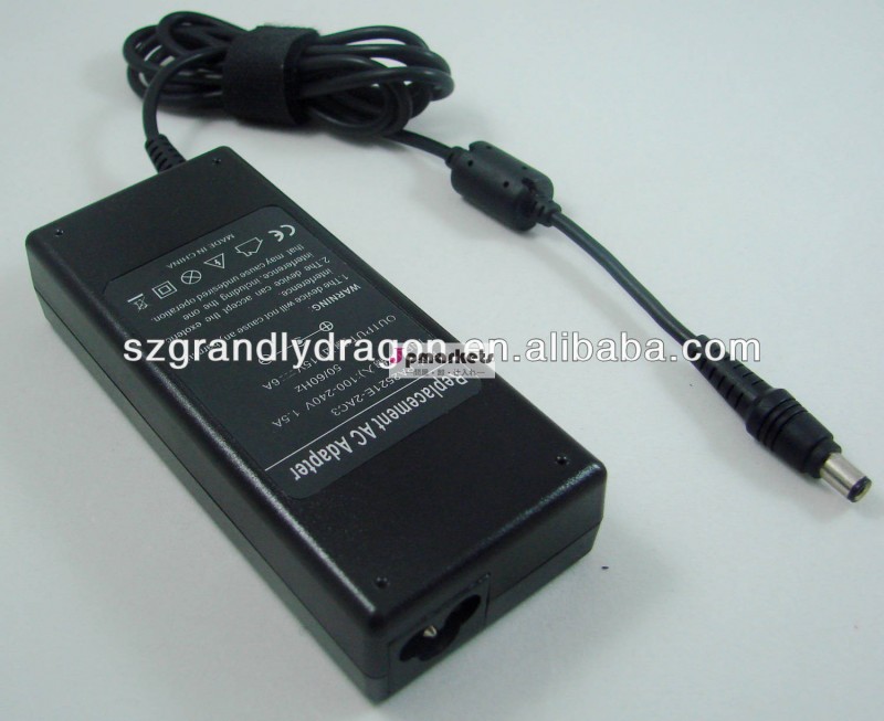 の交換のための東芝ノートpcの一部90w15v6a6.3*3.0黒ラウンドトリップヘッドノートパソコン用充電器の電源供給問屋・仕入れ・卸・卸売り