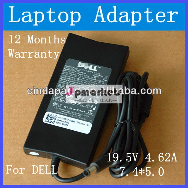 安い価格19.5v4.62a90w2- 突起付き7.4* 5.0mmのためのdellのラップトップacアダプター問屋・仕入れ・卸・卸売り
