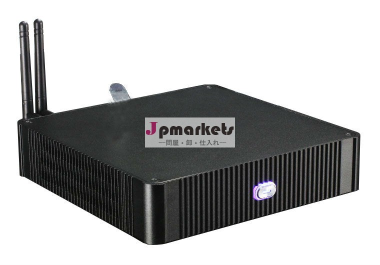 黒ミニシンクライアントpcqotom- i37とデュアルコアcpuインテルceleron1037uサポートフルhd1080pビデオ青光線ワイヤレス無線lanpc問屋・仕入れ・卸・卸売り