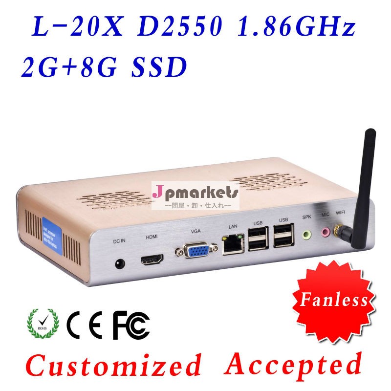 シンクライアントネットワークコンピュータx86ミニpcとインテルatomcpu25508g2gbramssdサポートhdmiと無線lan問屋・仕入れ・卸・卸売り