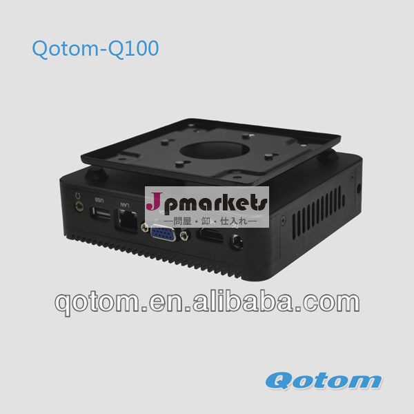 シンクライアントqotom- q100、 デスクトップコンピュータ、 産業用小型pc。 hdはサポートされてい。問屋・仕入れ・卸・卸売り