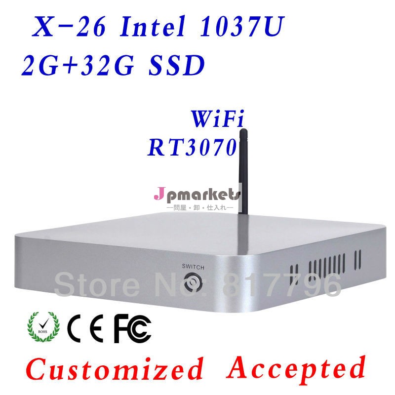 低熱x-26c1037uceleronデュアル- コア1.8ghz2gのramssd32gミニitxミニitxケースpcサーバpcのlinux問屋・仕入れ・卸・卸売り