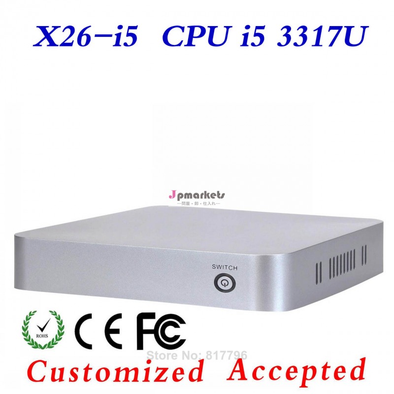 ミニデスクトップコンピュータのケースのコンピュータミニpcx26-i53317uubuntuの高性能サポートのlinuxos問屋・仕入れ・卸・卸売り