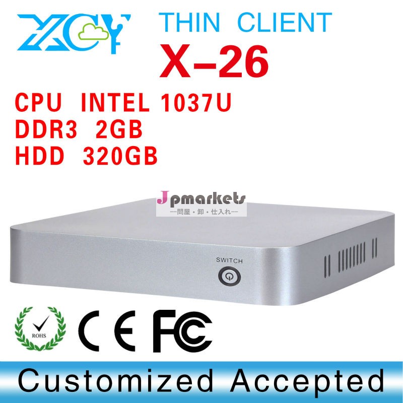 高性能! デスクトップマシンxcyx-26ミニpcのlinuxミニpcvgavgaデュアル- コア1.8ghz問屋・仕入れ・卸・卸売り