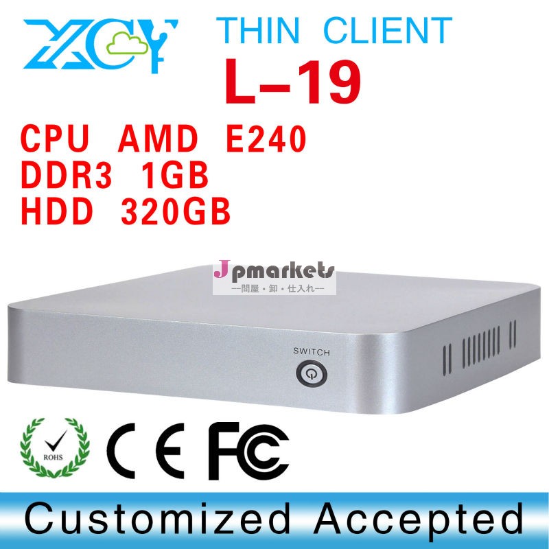Amdコンピュータ組込みコンピュータミニitxコンピュータ個l-19e2401gram320グラムhddサポートwindows7,wifi、 ウェブカメラ、 cheapesをhdmi問屋・仕入れ・卸・卸売り