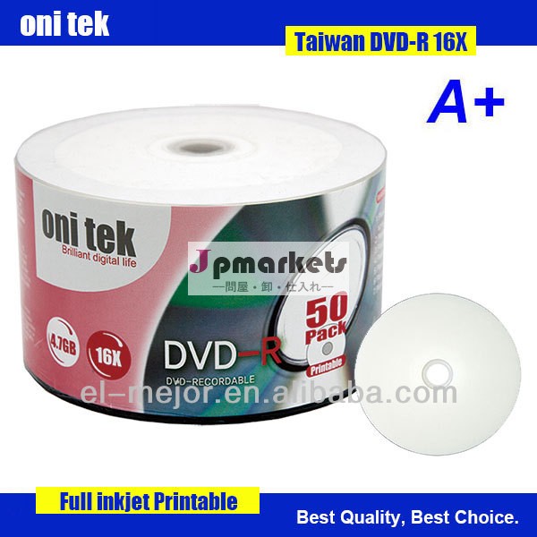 卸売空のonitek熱い販売のdvd+rrブランクdvd、 dvd-rを包装シュリンクラップ問屋・仕入れ・卸・卸売り
