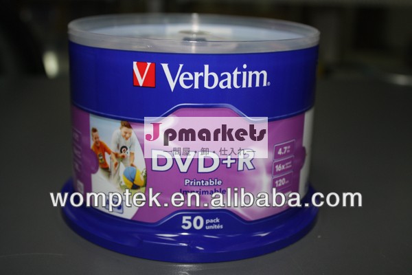 空白verbatim#43512dvd+r16倍速印刷可能な/50pkケーキボックス/台湾製問屋・仕入れ・卸・卸売り