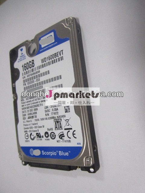 Hdd80gbwd1600bevt5400rpm2.5インチsatahddハードディスクドライブ問屋・仕入れ・卸・卸売り