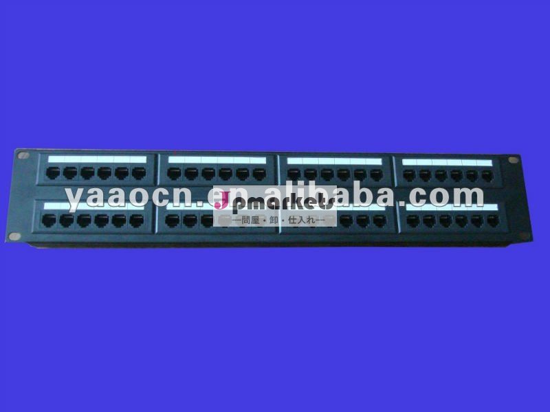 cat5E cat6 cat6A RJ 45 2U 48左舷繊維パッチ盤問屋・仕入れ・卸・卸売り