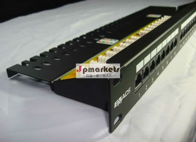 1u24ポートrj45cat5e/6/同封6autpパッチパネル問屋・仕入れ・卸・卸売り