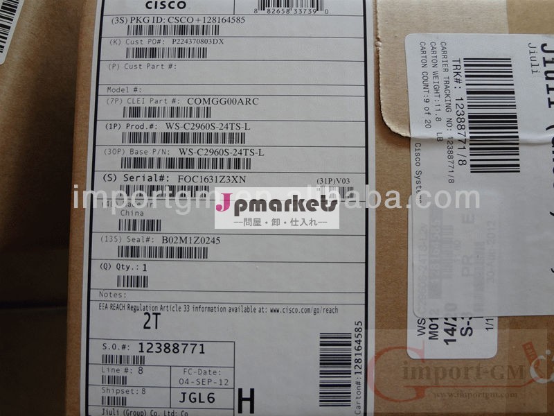 Ciscocatalystスイッチ2960-sws-c2960s-24ts-lシスコの新しい問屋・仕入れ・卸・卸売り