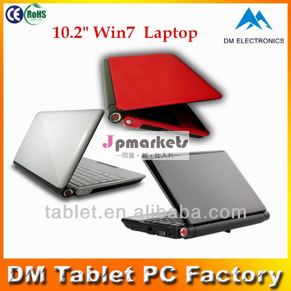 極薄卸売使用されるラップトップコンピュータ10.2インチwindows7ミニノートpcデュアルコア直接まとめ買い安いラップトップの画面問屋・仕入れ・卸・卸売り