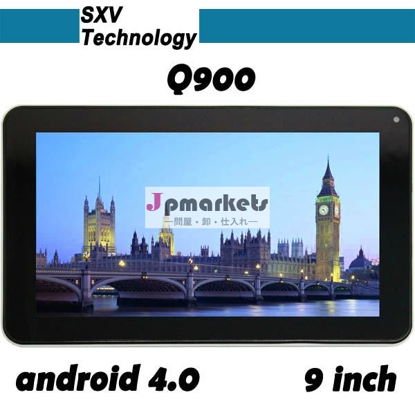 工場9 "安いタブレットのPC OEM Q900のアンドロイド4.0のallwinner A13の皮質A8 1.5GHz 512MB/8GB 1.3MPカム2160P任意3GタブレットのPC問屋・仕入れ・卸・卸売り