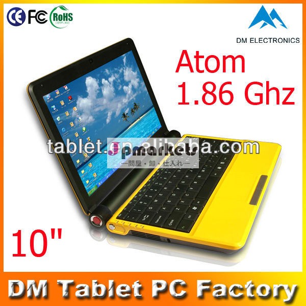中国10インチサムスンラップトップコンピュータインテル®atom™デュアルコアとするホールセール1.86ghzのプロセッサ1gram160グラムhdd1.3mpwin7の無線lan問屋・仕入れ・卸・卸売り