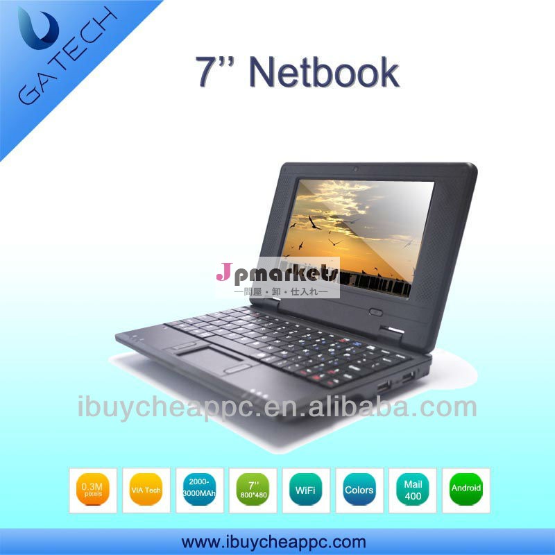 安いラップトップコンピュータwm88807インチアンドロイドデュアルコア72.2wifiミニネットブック問屋・仕入れ・卸・卸売り