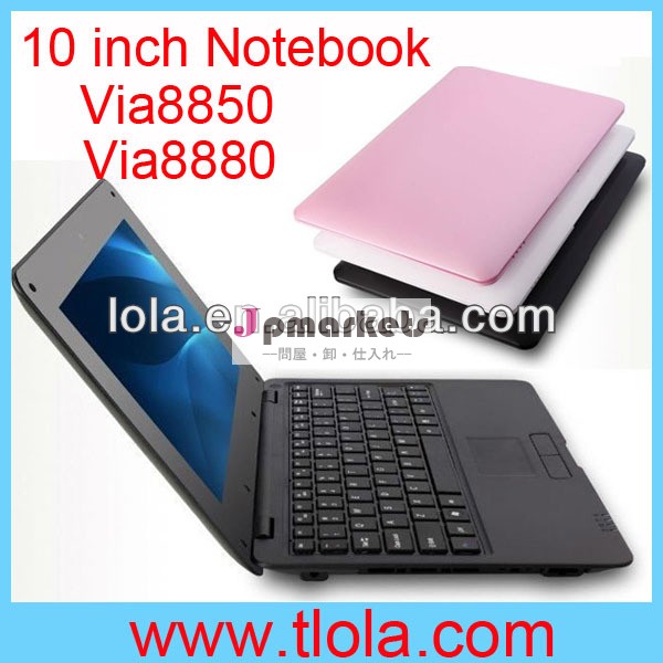 安いoemミニラップトップノートブックブランドvia8850via888010インチアンドロイド問屋・仕入れ・卸・卸売り