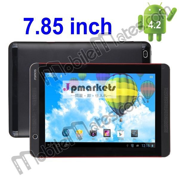 ラモスK1タブレットPCクアッドコア1.2GHzの1GのRAM 16ギガバイトROM 7.85''容量のIPSタッチスクリーンアンドロイド4.2.2のサポート無線LANデュアルカメラのBluetooth 2.1 EDR外部TFカード問屋・仕入れ・卸・卸売り