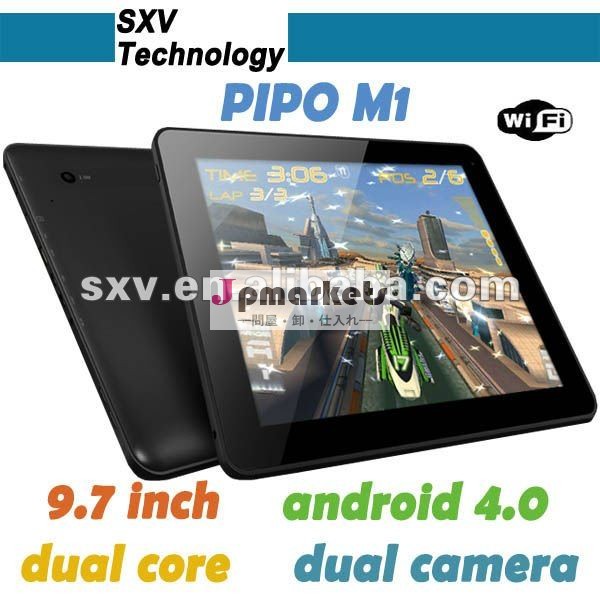 PIPO M1 9.7 " 1G/16G RK3066は容量性スクリーンのタブレットのPC中心のタブレット1.6GHz HDMI WIFIのアンドロイド4.0.4の二重カメラIPS中間二倍になる問屋・仕入れ・卸・卸売り