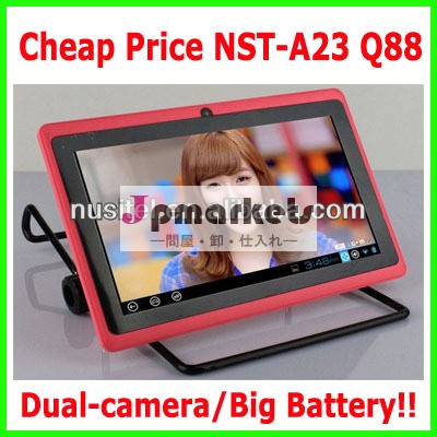 安い7インチallwinnerboxchip2500mahの大型バッテリーデュアルカメラq88a23タブレットpcデュアルコア、 vatopタブレットpc、 vatop7インチタブレットpc問屋・仕入れ・卸・卸売り