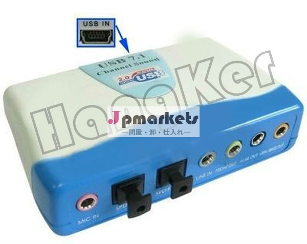 ポータブルusb7.1チャンネルのサウンドカードusb仕様に準拠していv1.1v2.0問屋・仕入れ・卸・卸売り