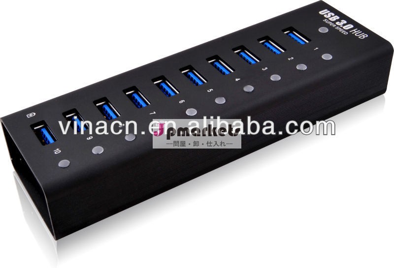 Usb3.010- ポートのハブ付き12v4a電源アダプタとusbケーブルを介し3.0vl812チップセット問屋・仕入れ・卸・卸売り