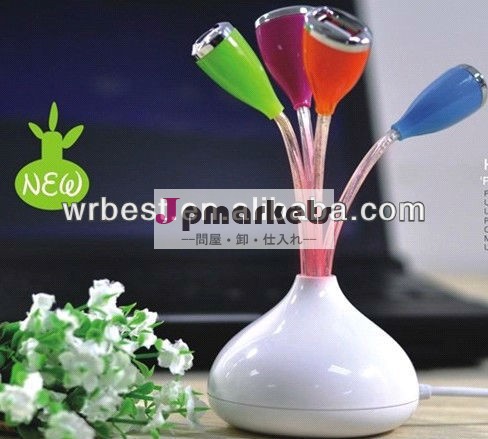 hot美しい形状usbハブの花の花瓶、 ポートusbハブ付4フラワーボトル形状、 usbハブ問屋・仕入れ・卸・卸売り