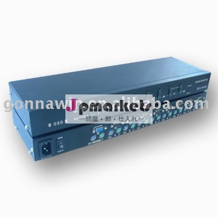 8左舷自動車KVMスイッチ(PS/2)+ OSD問屋・仕入れ・卸・卸売り