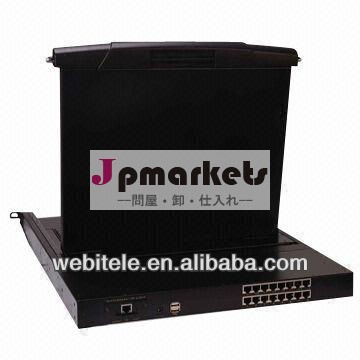 17- インチ16- ポートkvmスイッチcat5lcd問屋・仕入れ・卸・卸売り