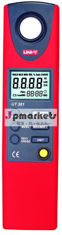 Uni-tハンドヘルドデジタルut381ルミノメーターのデータロギング+オートレンジ光度テスター問屋・仕入れ・卸・卸売り
