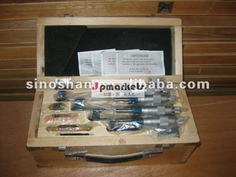 マイクロメートルセットの外の0-100mmx 0.001mm 4pcs問屋・仕入れ・卸・卸売り