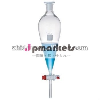 標準的なガラスストッパー実験室のガラス器具とのSeparatoryの漏斗のナシの形問屋・仕入れ・卸・卸売り