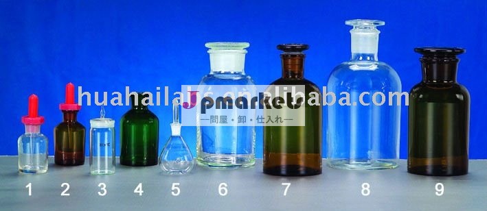 試薬びん、実験室のガラス器具、すべてのサイズ問屋・仕入れ・卸・卸売り
