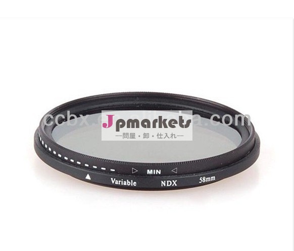 カメラnd減光フィルターnd2nd4nd8( 25- 37mm49-55mm58ミリメートル62ミリメートルミリメートル67ミリメートル74ミリメートル77ミリメートル72mm)問屋・仕入れ・卸・卸売り