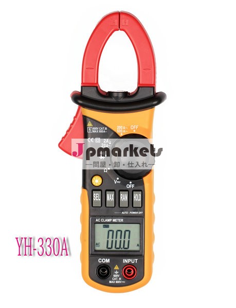 オート/manualレンジacミニデジタルクランプメーターyh-330aバックライト付き問屋・仕入れ・卸・卸売り