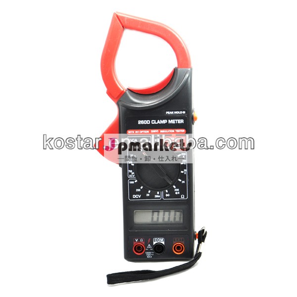 液晶デジタルクランプメータacクランプマルチメータクランプ電流計260d260hk260d幅広い抵抗値範囲問屋・仕入れ・卸・卸売り