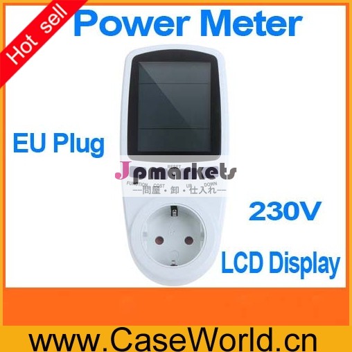 euプラグモニターアナライザパワーエネルギーメータワット数電圧電流の周波数力率lcdディスプレイ問屋・仕入れ・卸・卸売り