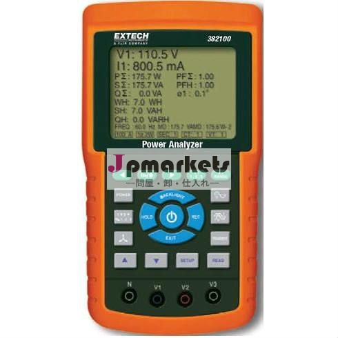 Extech 382100、1200A 3-Phase力検光子またはDatalogger問屋・仕入れ・卸・卸売り