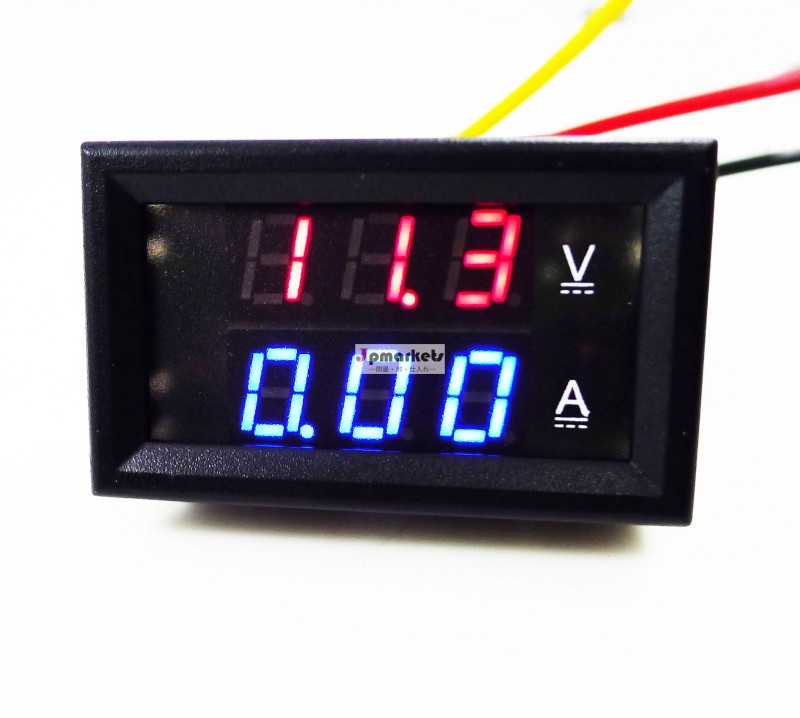 デジタル電圧電流計直流4.5-30v5a青赤電圧計と電流計問屋・仕入れ・卸・卸売り