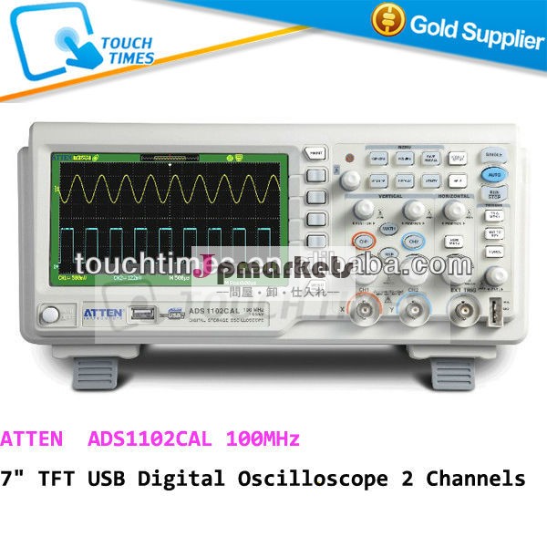 Attenads1102cal7" tftusbデジタルオシロ100mhz1gsa/s2m2チャンネル+外部トリガ1チャネル問屋・仕入れ・卸・卸売り