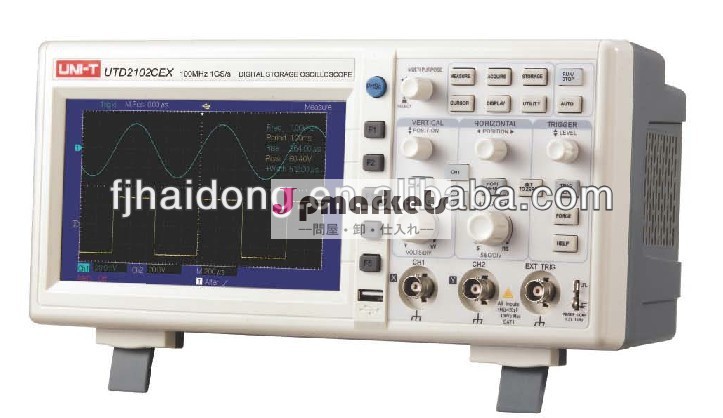 Uni-tデジタル71gs/sutd2102cex100mhzの" tftlcd2- チャンネルのデジタルストレージオシロスコープ問屋・仕入れ・卸・卸売り