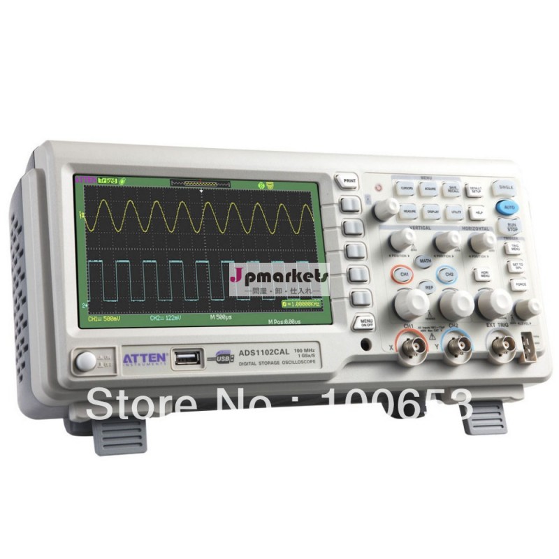 デジタルオシロスコープads1102cal/2ch/7''lcd/100mhzの帯域幅/1gsa/sサンプリング! 送料無料問屋・仕入れ・卸・卸売り