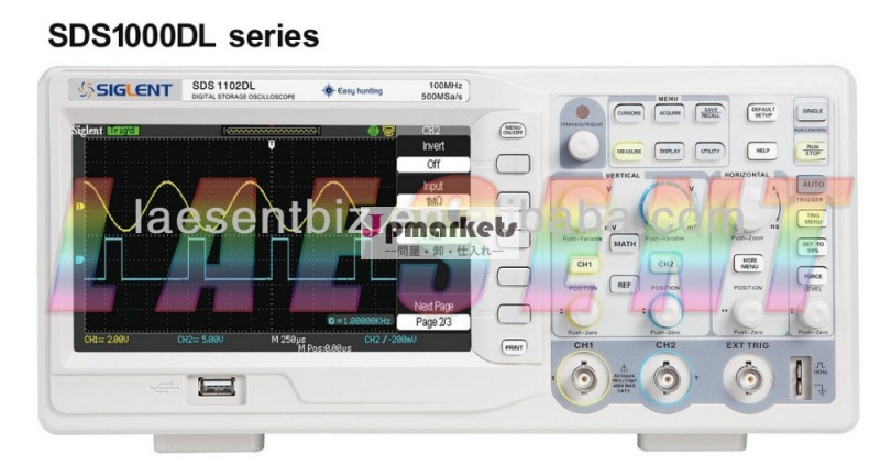 大型カラーtft液晶siglentsds1202dl200mhzのext500msa/s2channels+1trigデジタルストレージオシロスコープ問屋・仕入れ・卸・卸売り