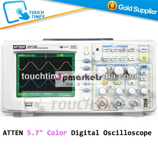 Attenads1102c5.7" カラーデジタルオシロスコープ100500msa/s4kmhzで、 デュアルチャネルのオシロスコープ問屋・仕入れ・卸・卸売り
