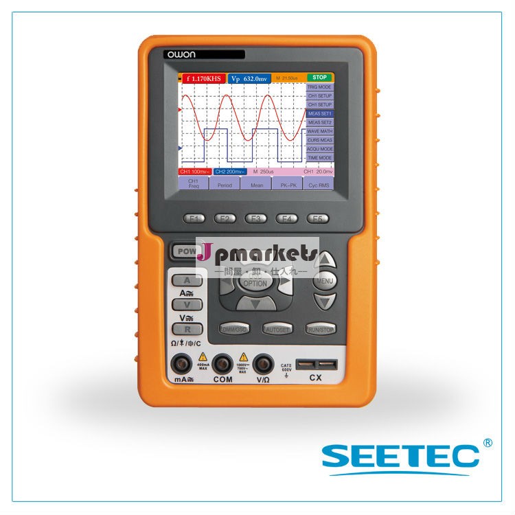 OWON手持ち型のScopemeterまたはデジタル貯蔵Oscilloscope/3.8のインチ色TFTの表示か帯域幅20MHz----HDS1022M問屋・仕入れ・卸・卸売り