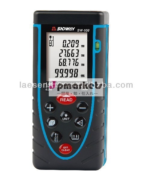 Sndwaysw- 100+デジタルレーザー距離メートルレンジ１００msw100+ファインダー、 emsによる自由な船積み/dhl/tnt/フェデックス/ups問屋・仕入れ・卸・卸売り